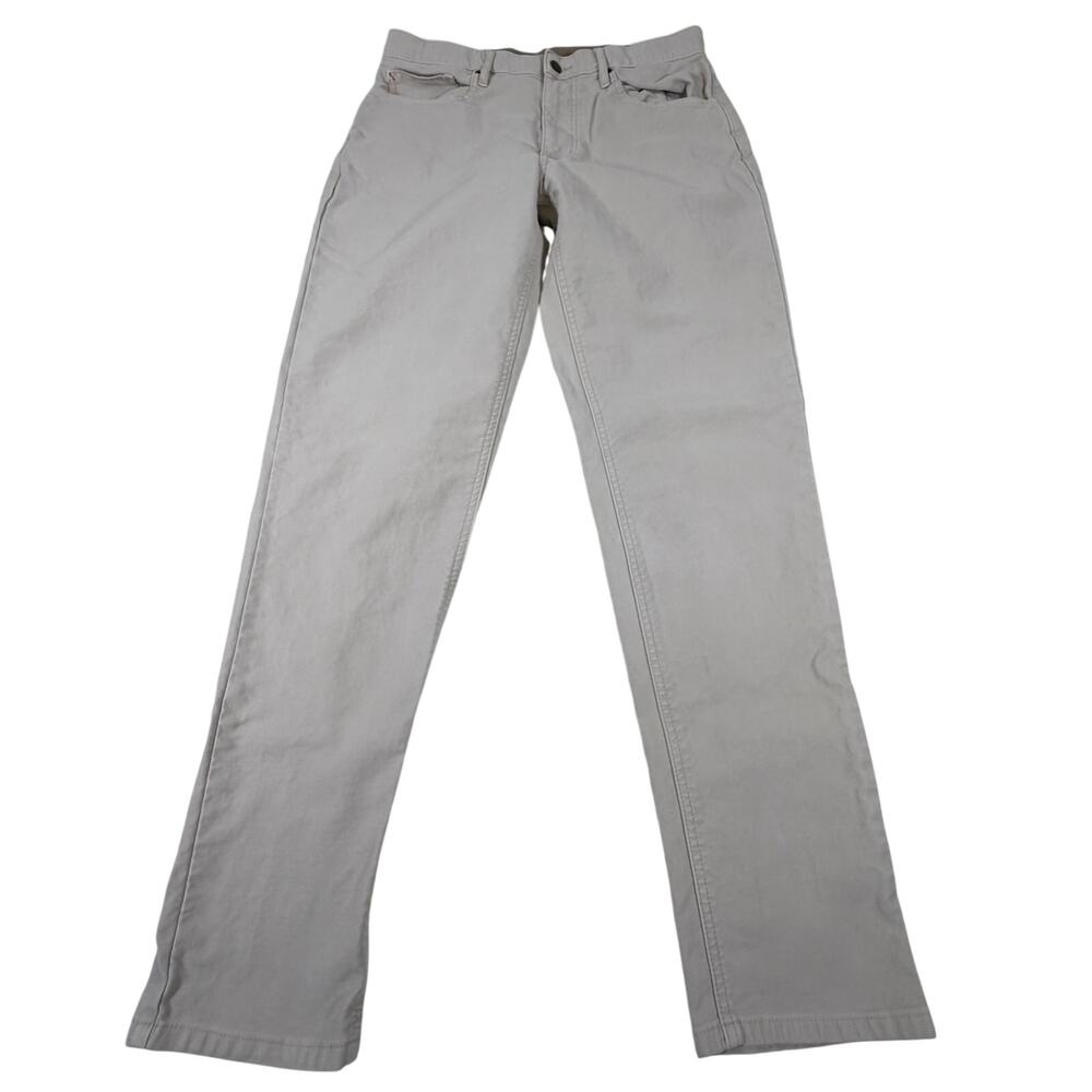 Marine Layer Flex Terry Athletic Fit Pant 5-pocket Stretch Tan Men Sz 33x32